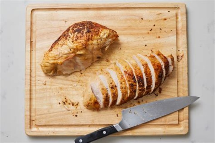 How do you cut a turkey breast into steak?