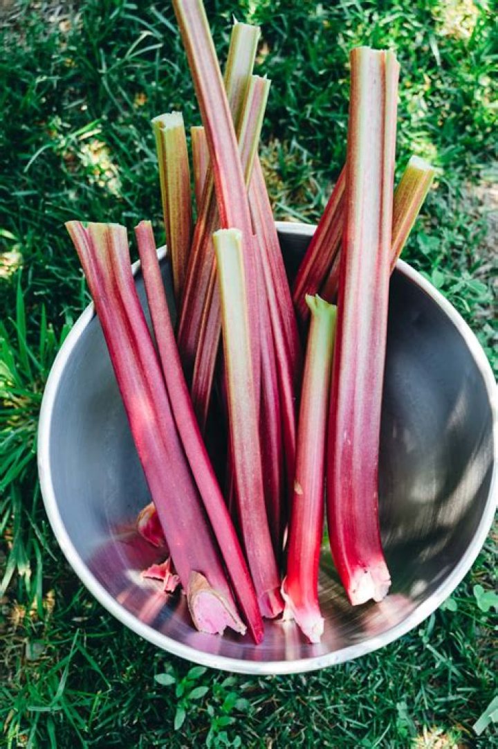 How do you cut fresh rhubarb?