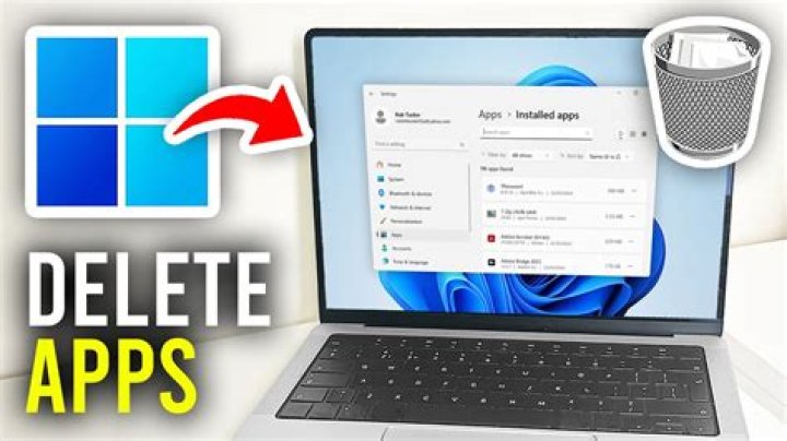 How do you delete apps on a Windows tablet?