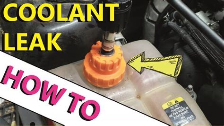 How do you detect where a coolant leak is coming from?