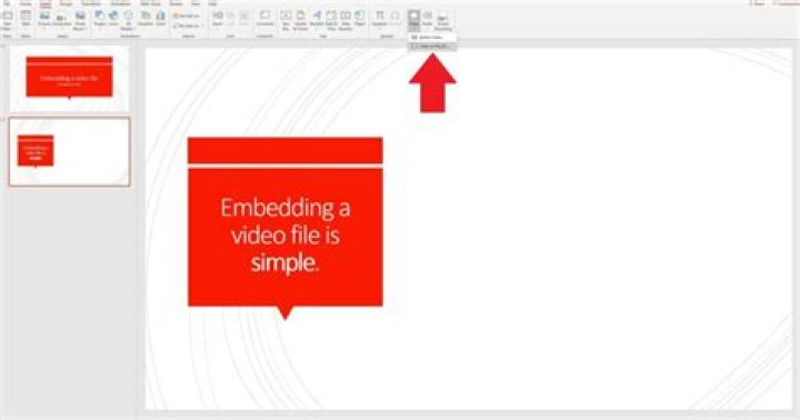 How do you embed a video in Mac PowerPoint?