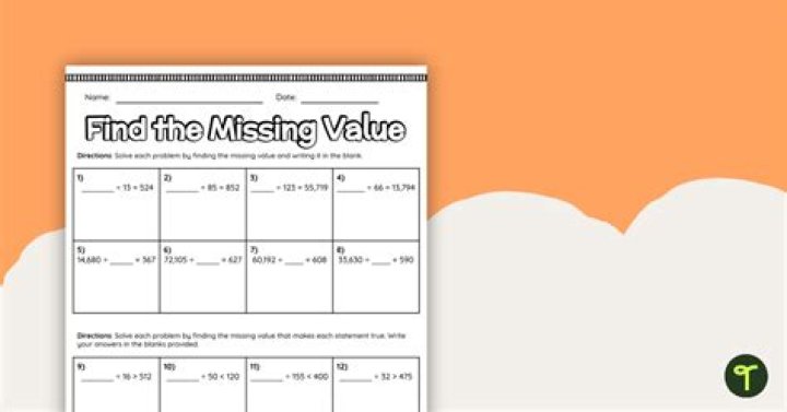 How do you find the missing value given the mean?