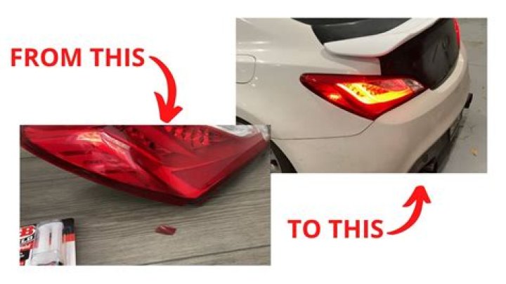 How do you fix a broken tail light