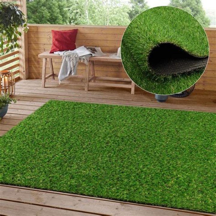 How do you fix artificial grass to decking?