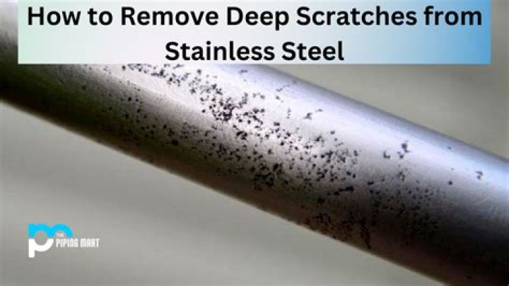 How do YOu get deep scratches out of stainless steel?