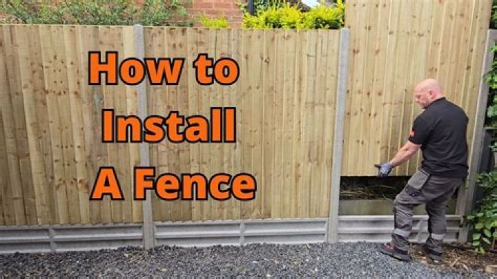 How do you install a Freedom fence?