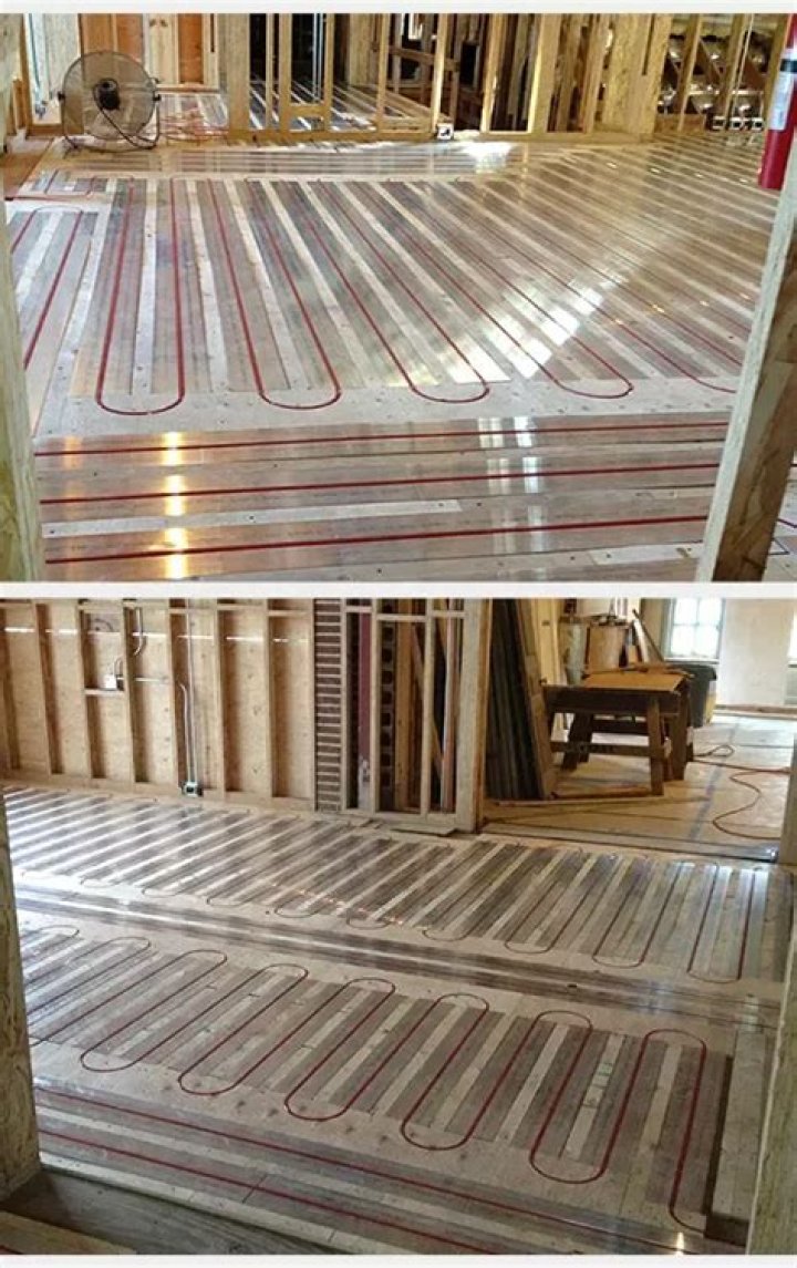 How do you install hydronic radiant heat under hardwood floors?