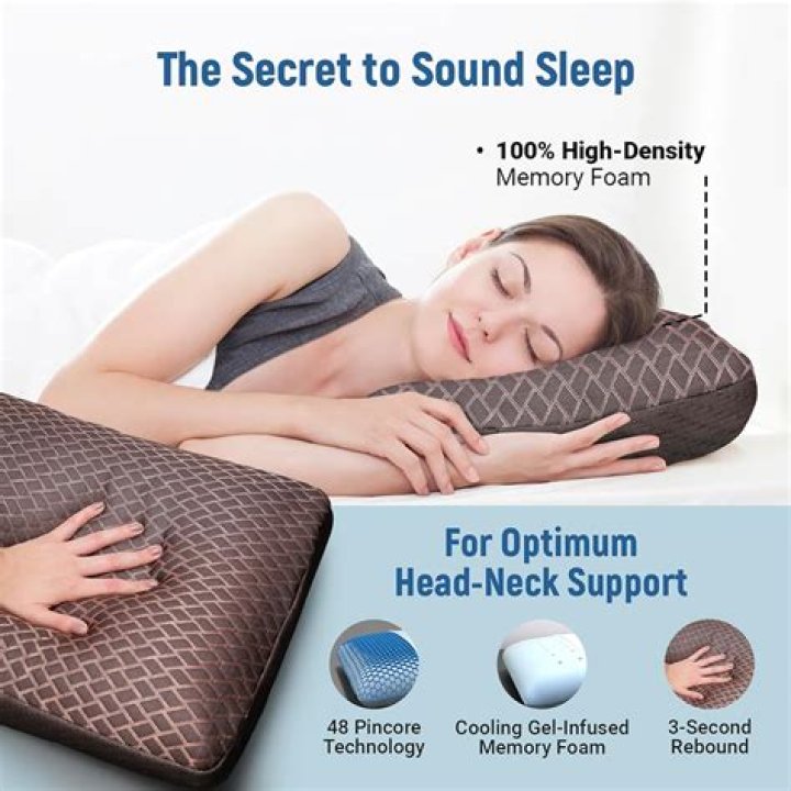 How do you lay a memory foam pillow?