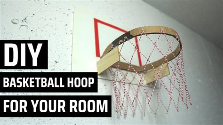 How do you make a homemade basketball court