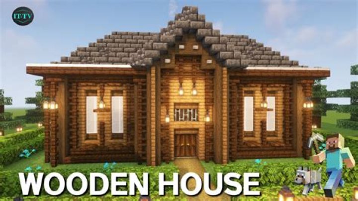 How do you make a small wooden house in Minecraft?