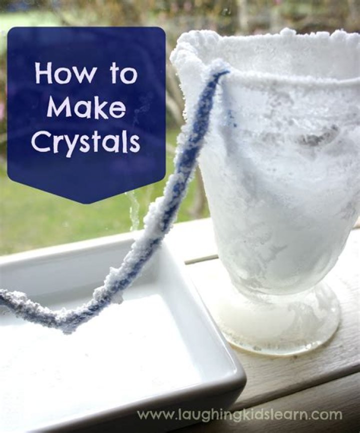 How do you make crystals with salt and water?