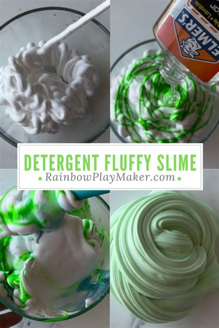 How do you make fluffy slime with laundry detergent?