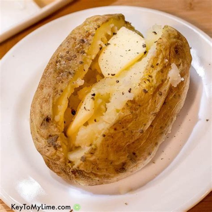 How do you open a baked potato?