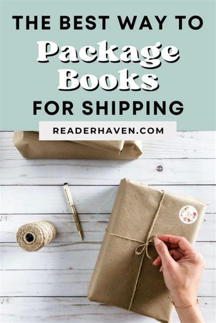 How do you pack books for shipping?