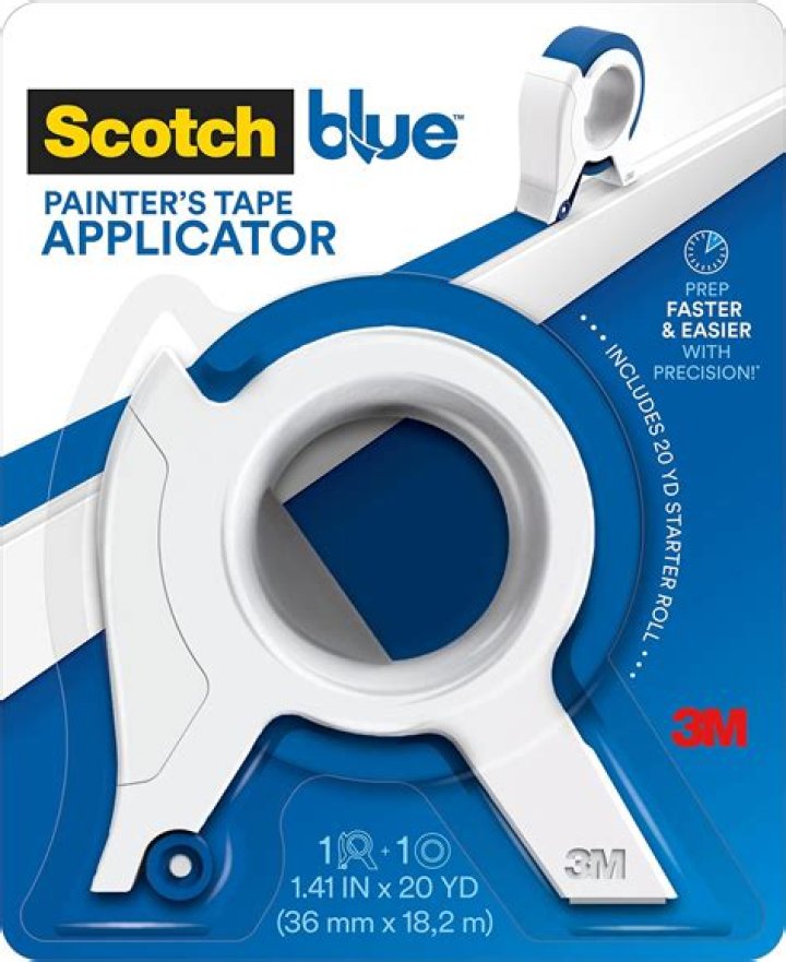 How do you paint blue tape