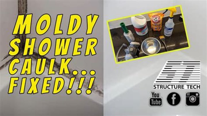 How do you Recaulk a moldy shower?