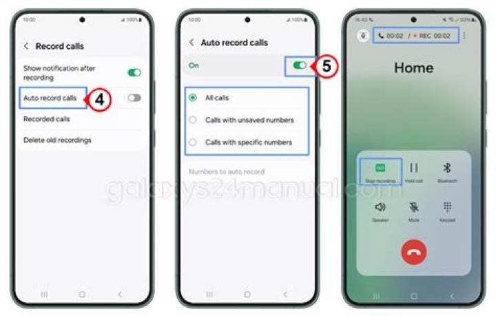 How do you record a call on Samsung?