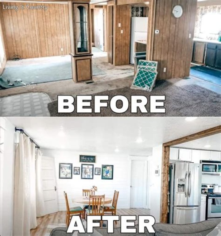 How do you remodel mobile home walls?