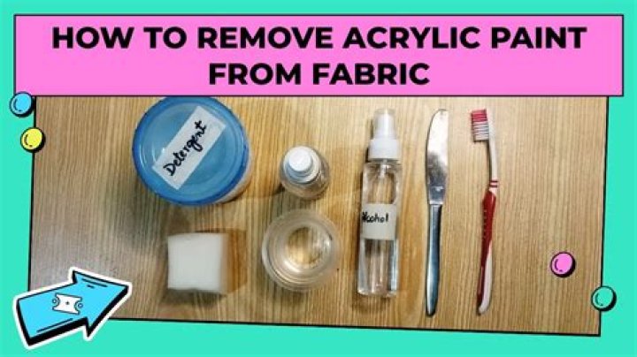 How do you remove acrylic paint from a plastic model?