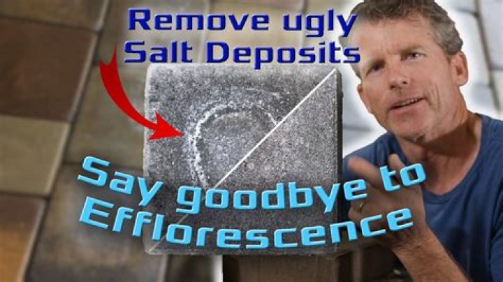 How do you remove efflorescence from concrete?