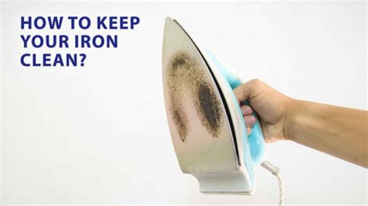 How do you remove stains from iron plate?