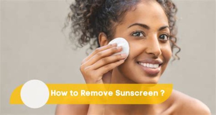 How do you remove sunscreen from kids