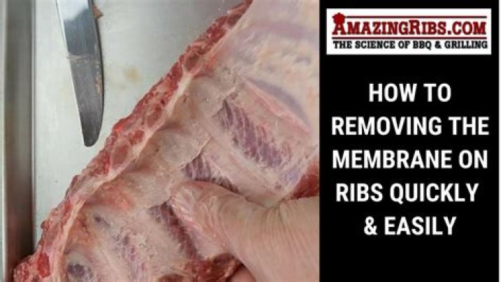 How do you remove the membrane from baby back ribs?