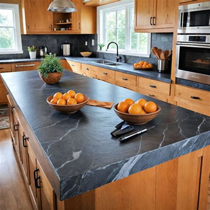 How do you restore an old soapstone sink