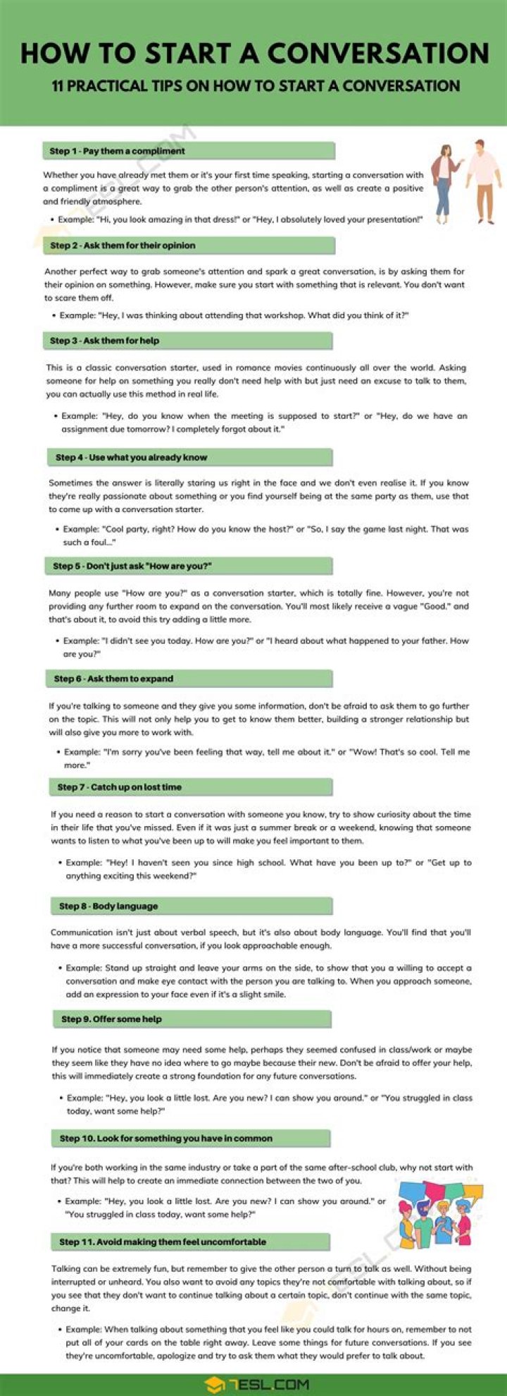 How do you start a conversation with a principal