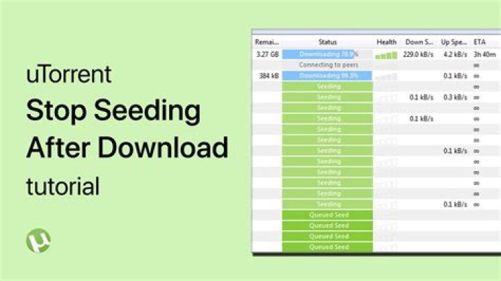 How do you stop seeding on Vuze?