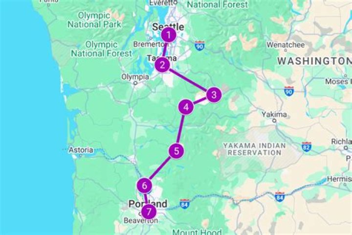 How do you travel from Seattle to Portland?