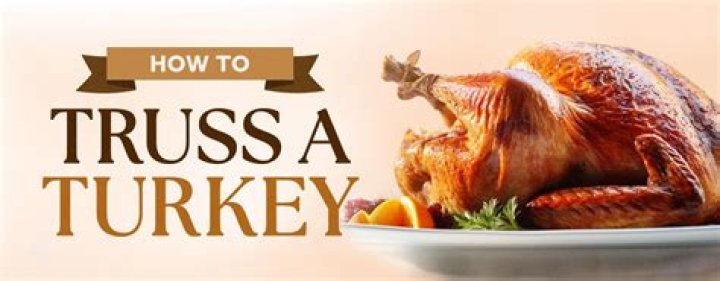 How do you truss a turkey with skewers?