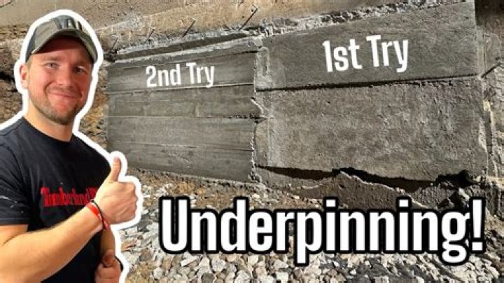 How do you underpin a concrete slab?