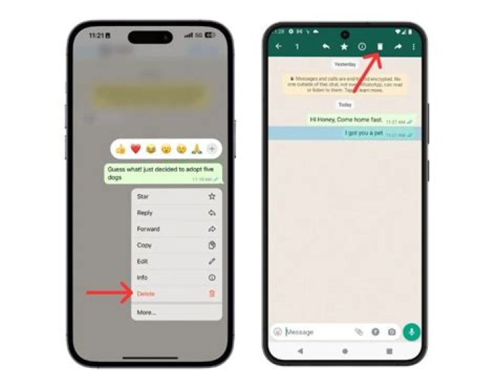 How do you Unsend a WhatsApp message with one tick?