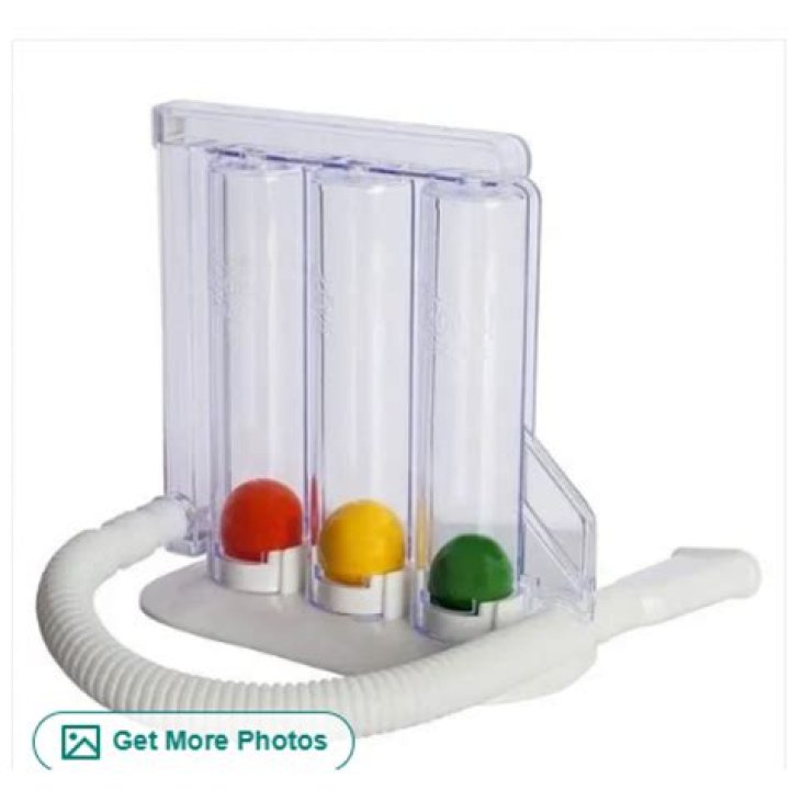 How do you use a 3 ball incentive spirometer?
