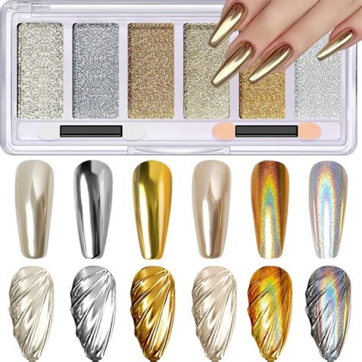 How do you use Chrome nail powder mirror?