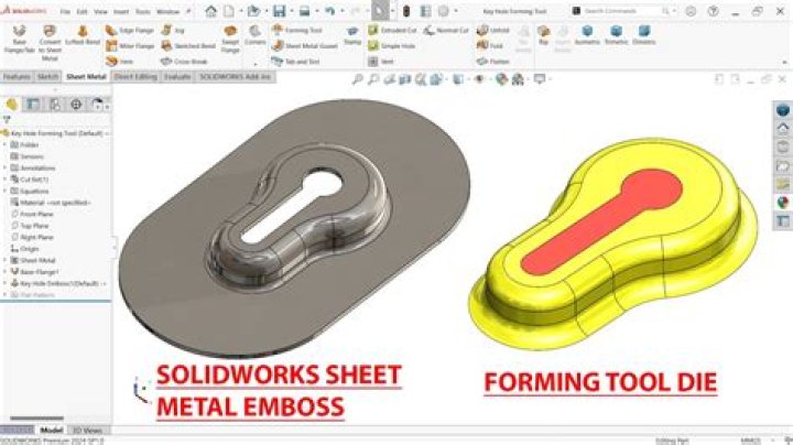How do you use the sheet metal tool in Solidworks