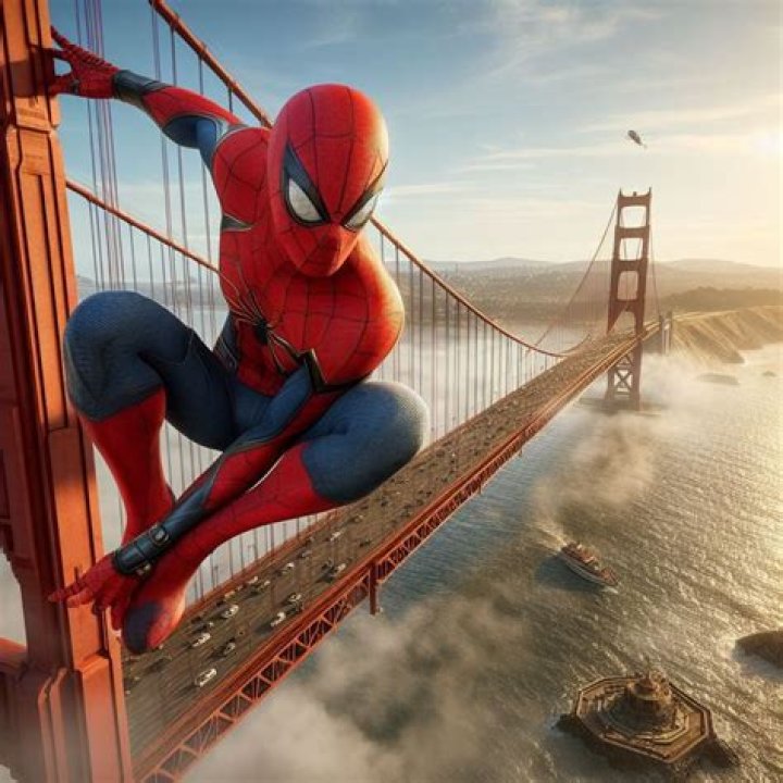 How do you web the bus to the bridge Spiderman?