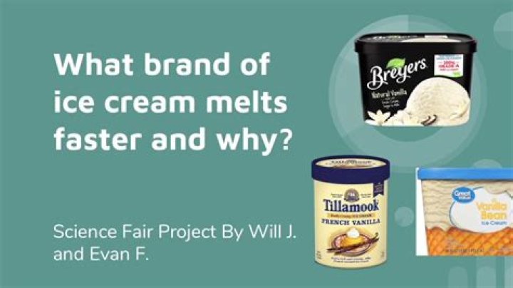 How does the flavor of ice cream affect how fast it melts?