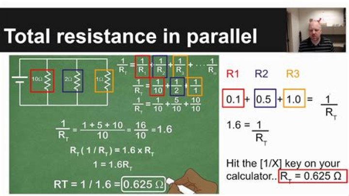 How is the total resistance of a circuit calculated?