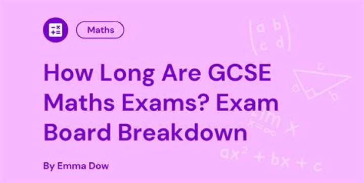 How long are the GCSE maths papers