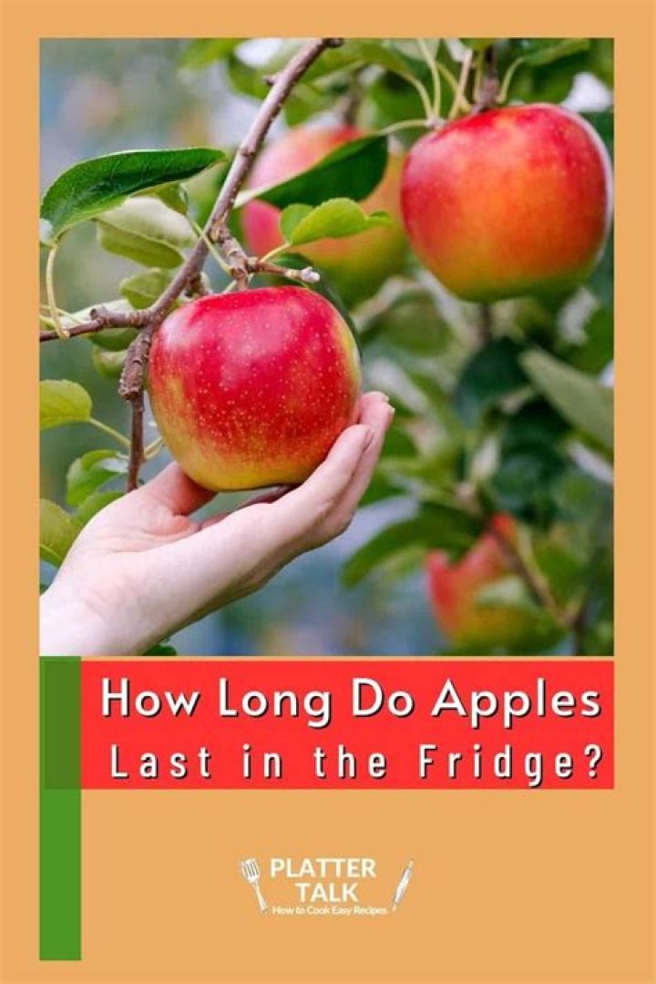 How long can apples last in the fridge?