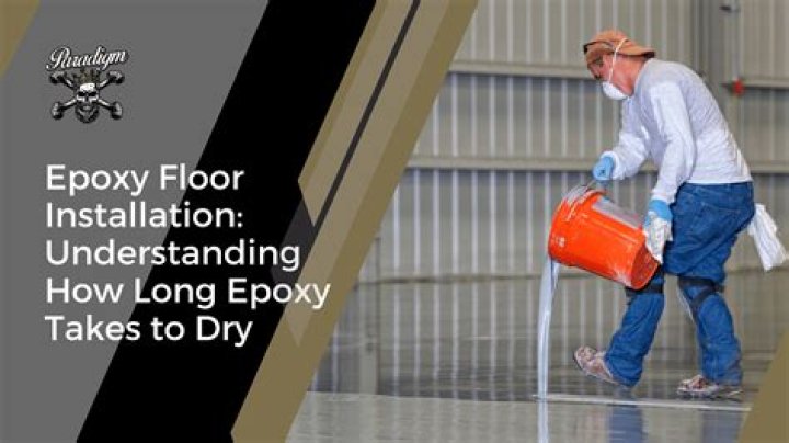 How long does it take for epoxy to dry on concrete?