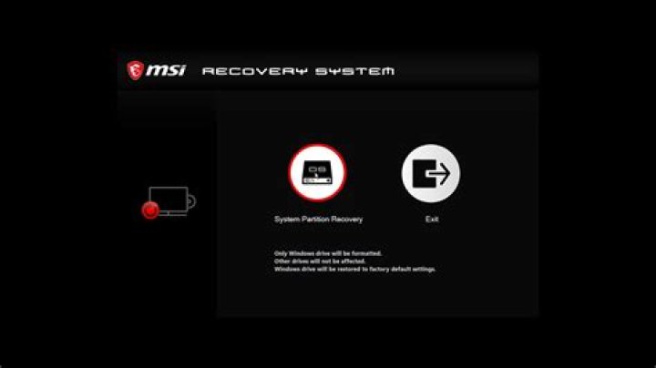 How long does MSI recovery system take?