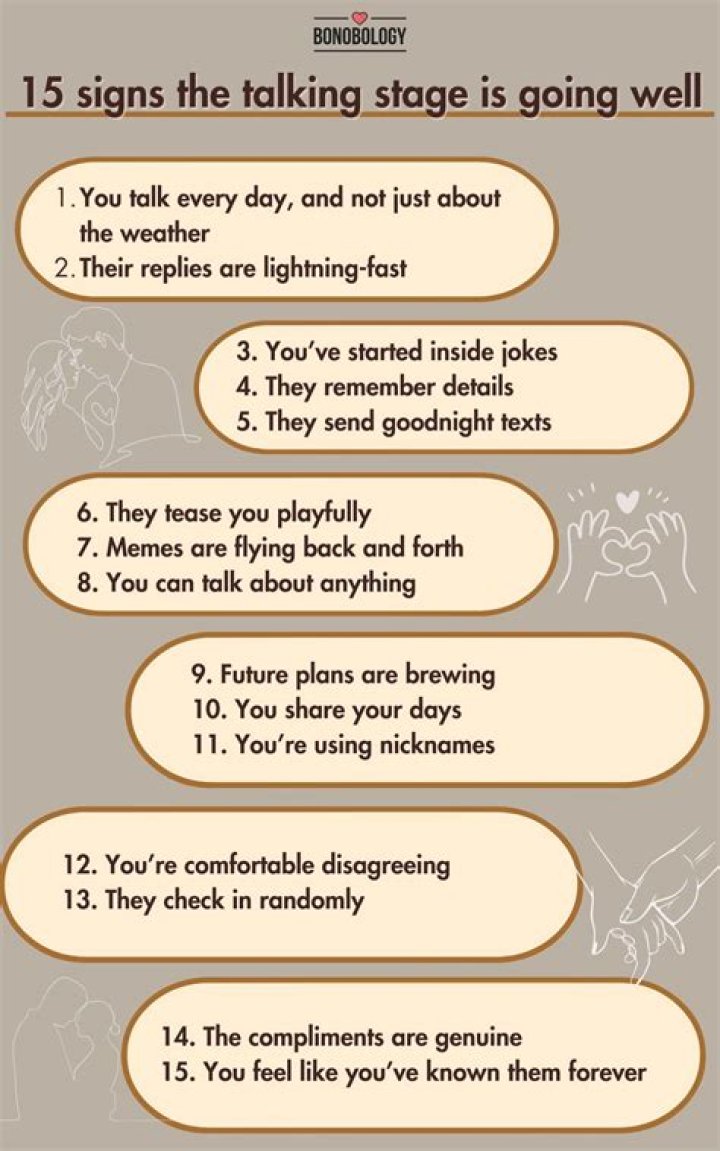 How long should the talking stage last long distance?