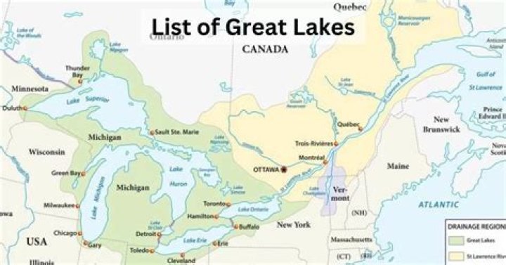 How many Great Lakes are there in North America?