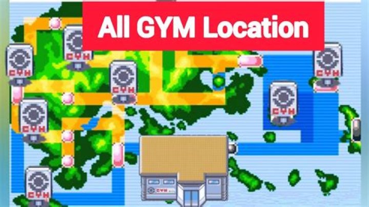 How many gyms are there in Pokemon Red?