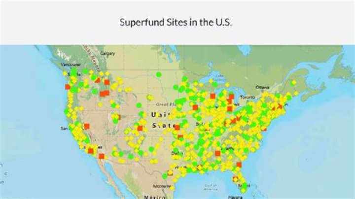How many Superfund sites are in California