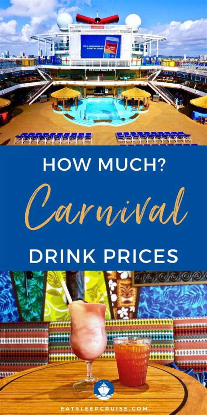 How much are drinks on Cunard?