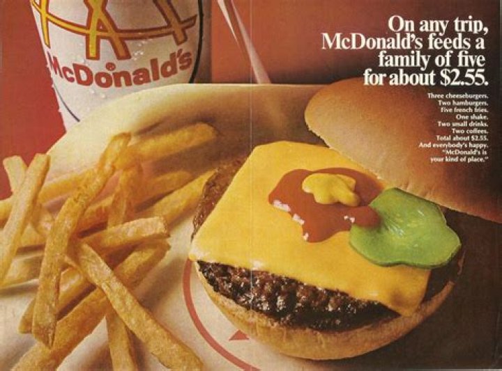 How much did a McDonald's hamburger cost in 1967?